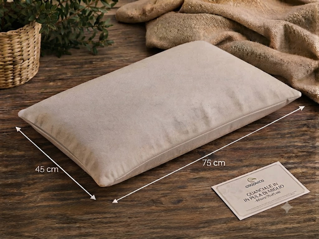 Guanciale Naturale Sonno con Pula di Miglio